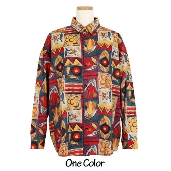 ヴィンテージライクデザイン 長袖シャツ