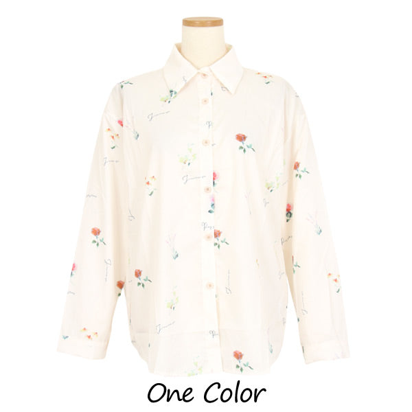 Natural Flowerシフォンタッチブラウス