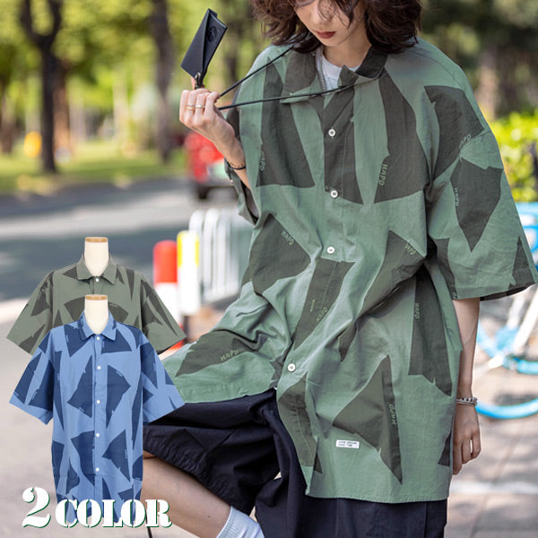 トライアングルBIGシルエットシャツ