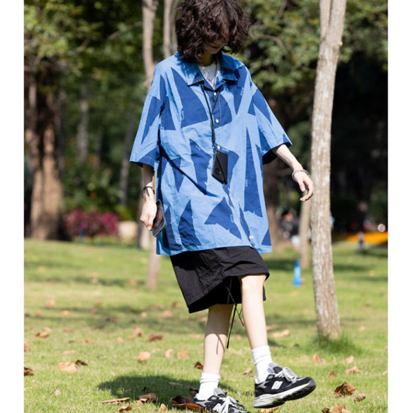 トライアングルBIGシルエットシャツ