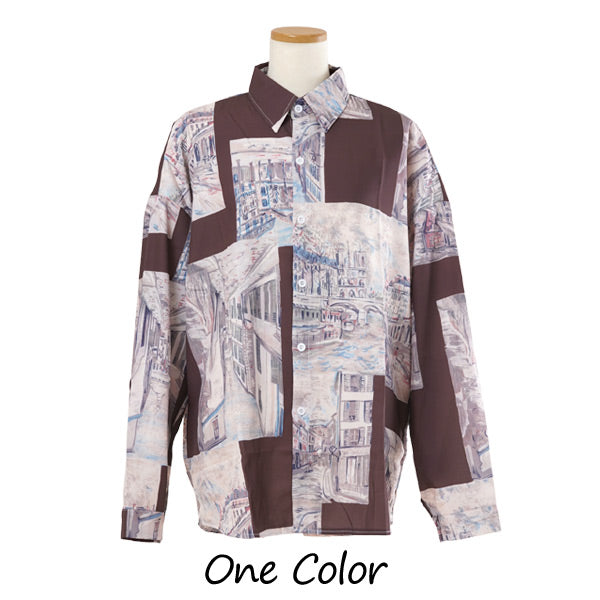 パッチワークライクArtシャツ