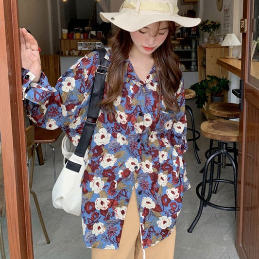 ヴィンテージフラワーシャツ