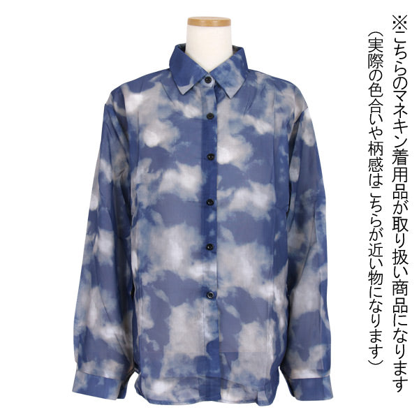 タイダイ柄シアーシャツ