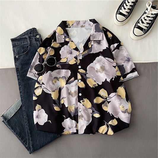 ヴィンテージフラワーオープンシャツ