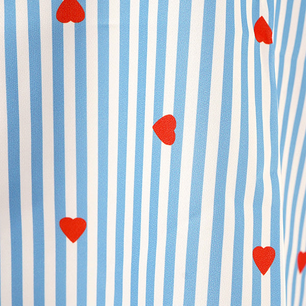 Little Heart Striped Shirt