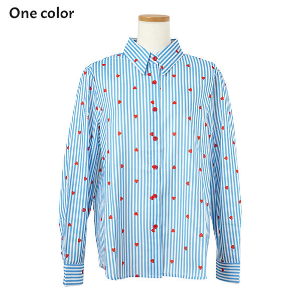 Little Heart Striped Shirt