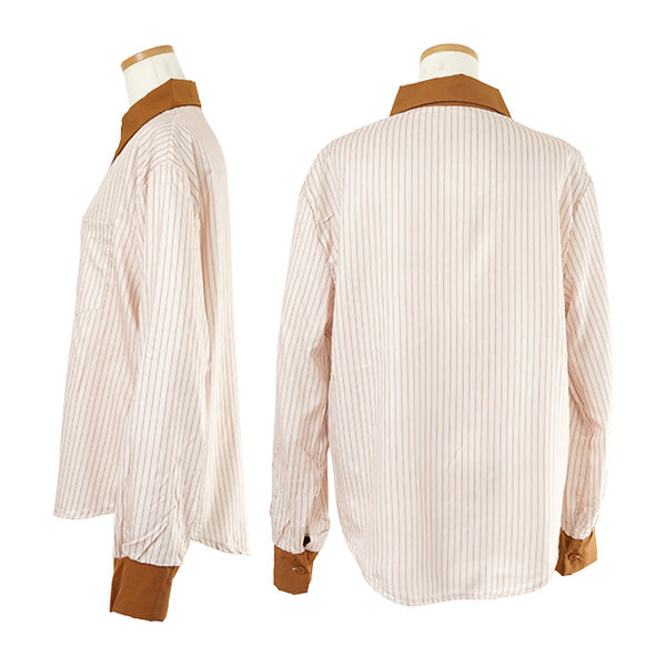 Sepia Striped Cleric Shirt