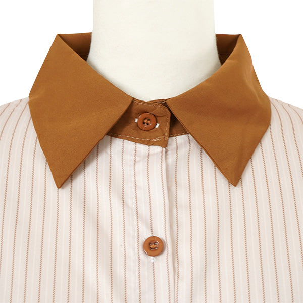 Sepia Striped Cleric Shirt