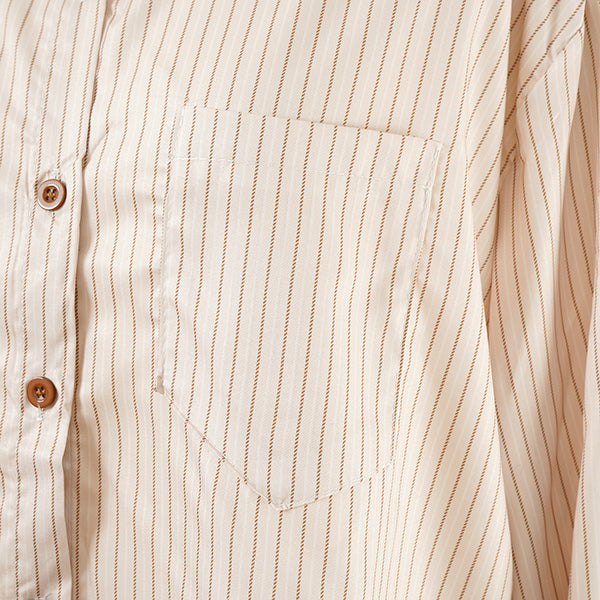 Sepia Striped Cleric Shirt
