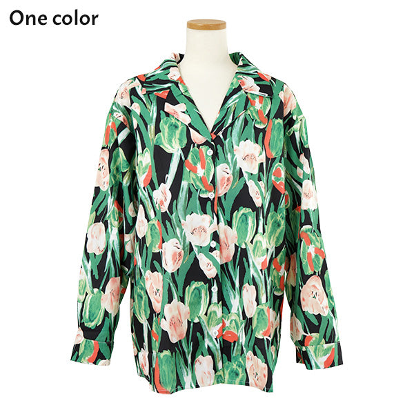 Big tulip green shirt