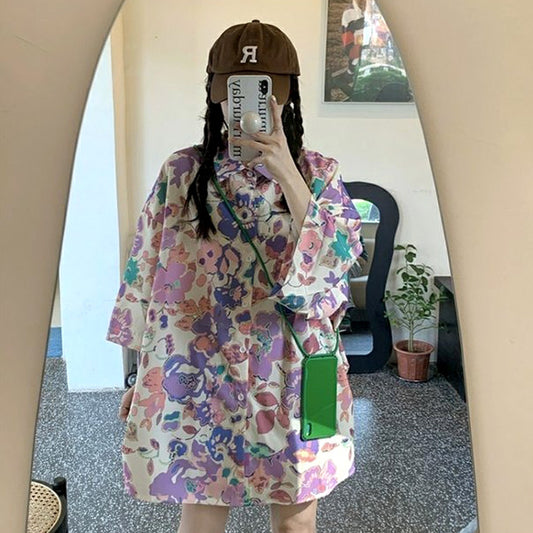 Purple and pink flowers