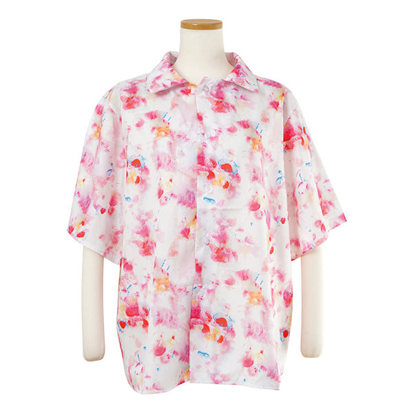 Fluorescent pink blurred shirt