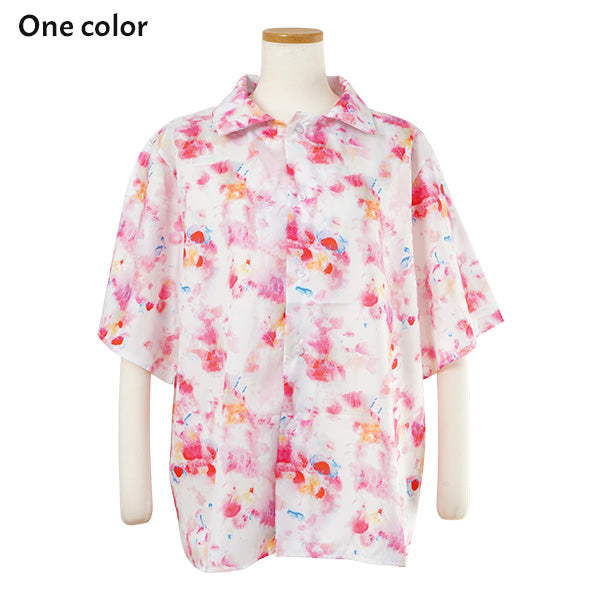 Fluorescent pink blurred shirt