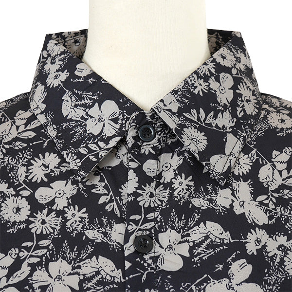 Chic monochrome floral shirt