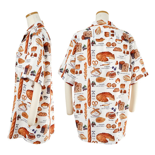 Baker's open shirt