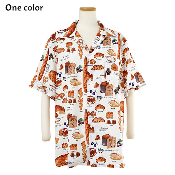 Baker's open shirt