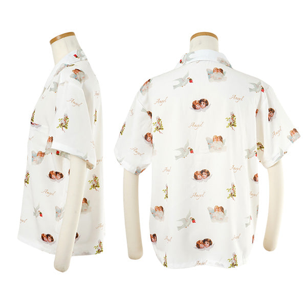 Twin angels' white shirt