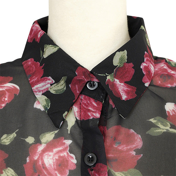 Wine red roses and sheer