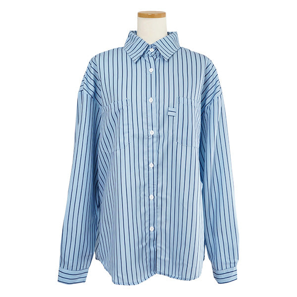 Blue and striped loose fit