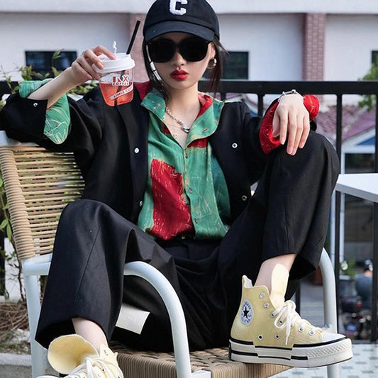 Turquoise and Red Art