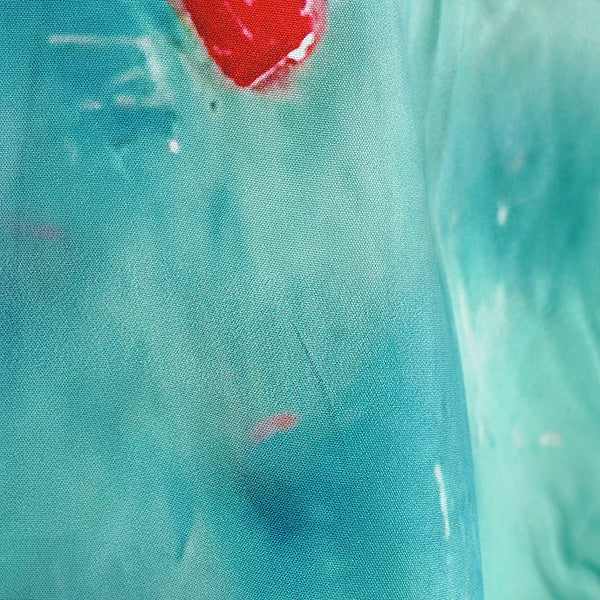 Turquoise and Red Art