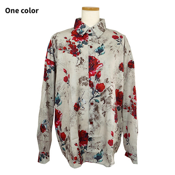Gray decadence and red flowers