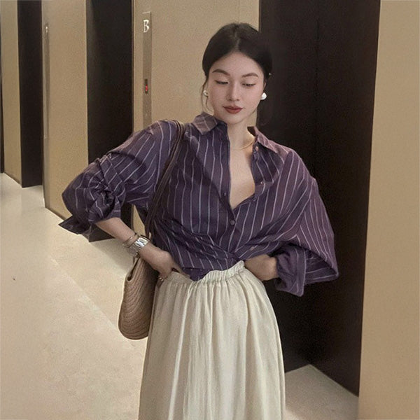 Deep purple stripes