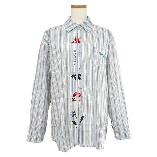 Motif embroidery and stripes