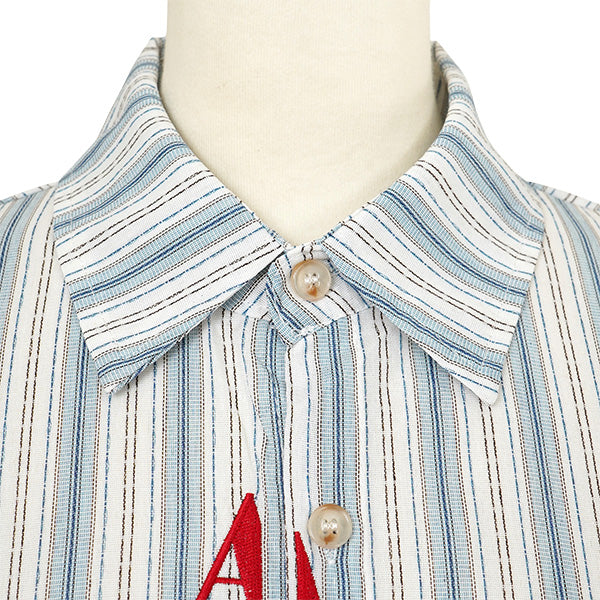 Motif embroidery and stripes