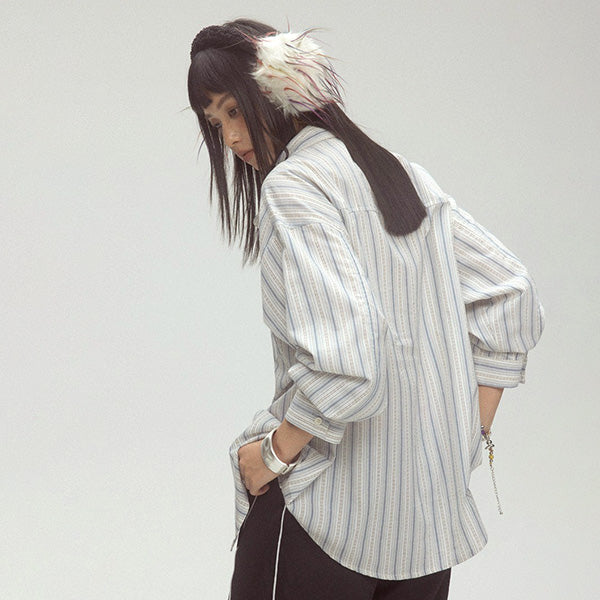 Motif embroidery and stripes