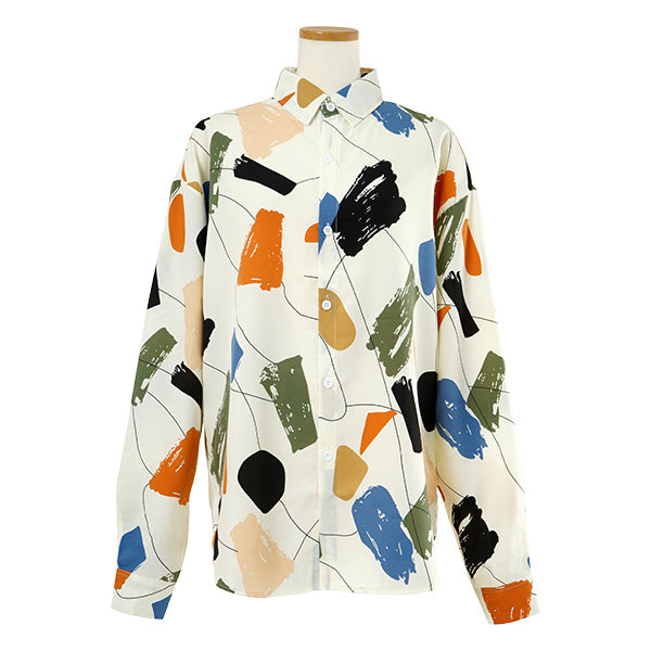 Retro color painted shirt