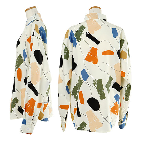 Retro color painted shirt