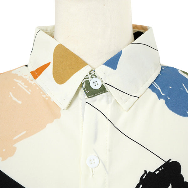 Retro color painted shirt