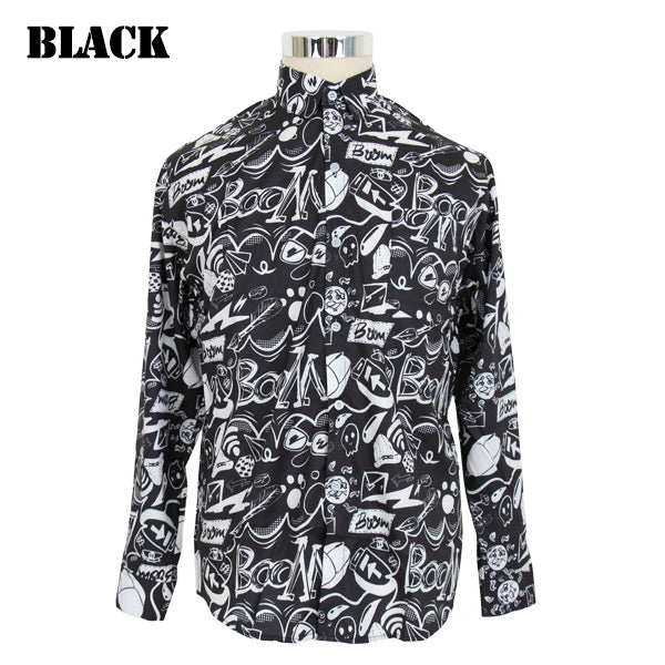 POPファニープリント柄シャツ