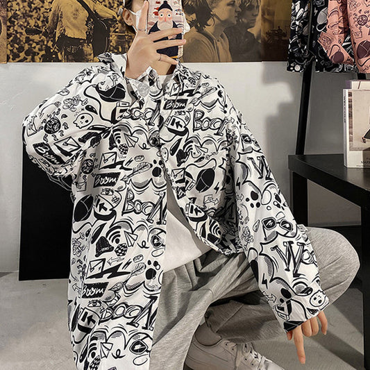 POPファニープリント柄シャツ