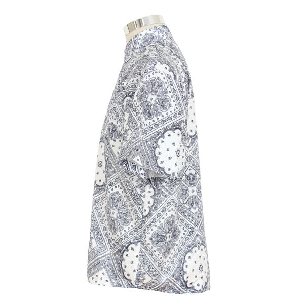 ペイズリーパターンカジュアルシャツ