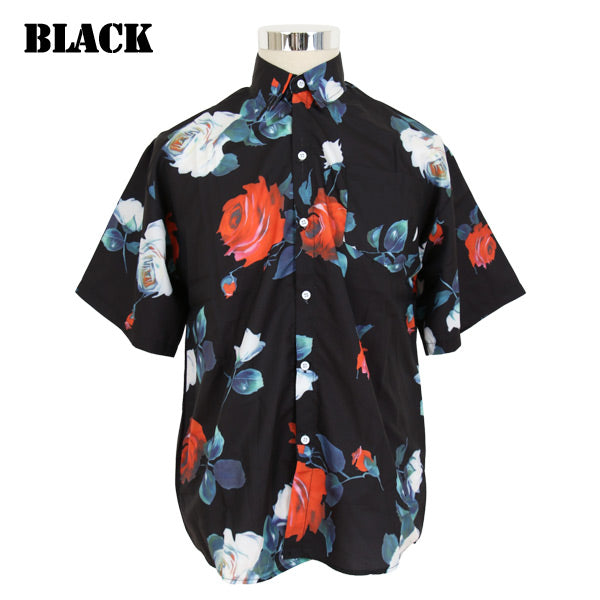 ヴィンテージローズプリントシャツ