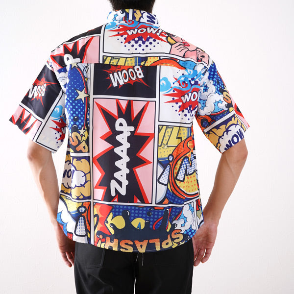 カラフルPOPコミック柄シャツ