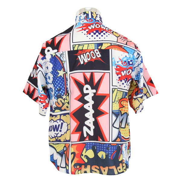 カラフルPOPコミック柄シャツ