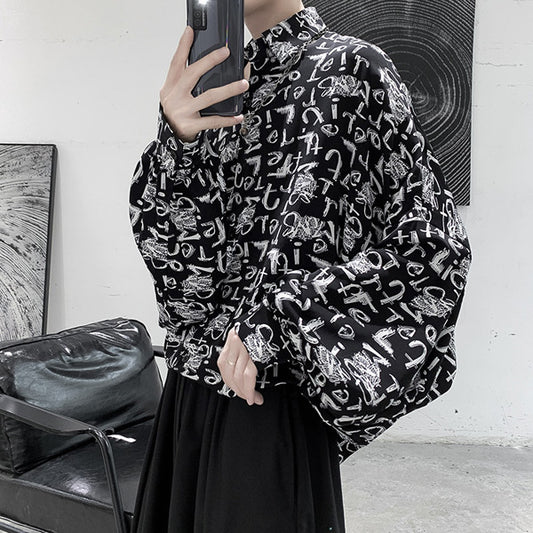 Lettersオーバーサイズシャツ