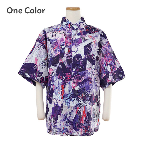 グロテスクなオイルペインティングシャツ