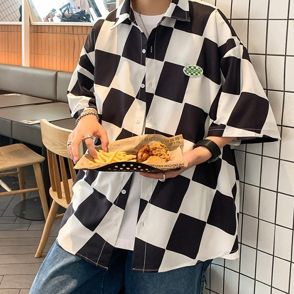 ヒトクセブロックチェックシャツ