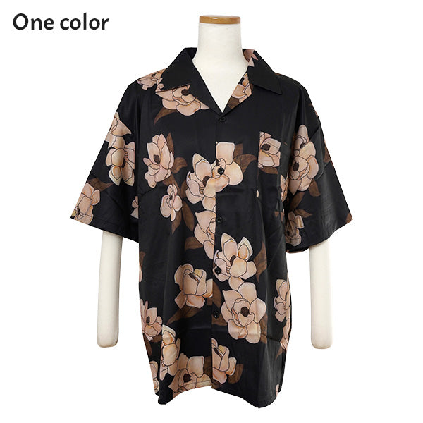 セピアフラワーレトロオープンシャツ