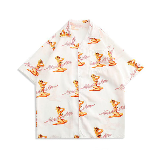 セクシーピンナップガールオープンシャツ