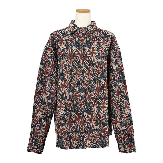 ユニオンジャックジャカードシャツ