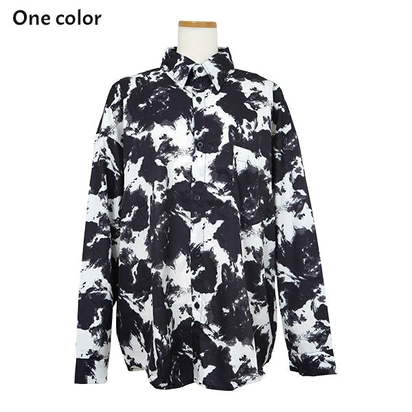 モノクロスプラッシュシャツ