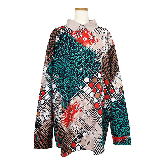 フィッシュスケールユニークシャツ