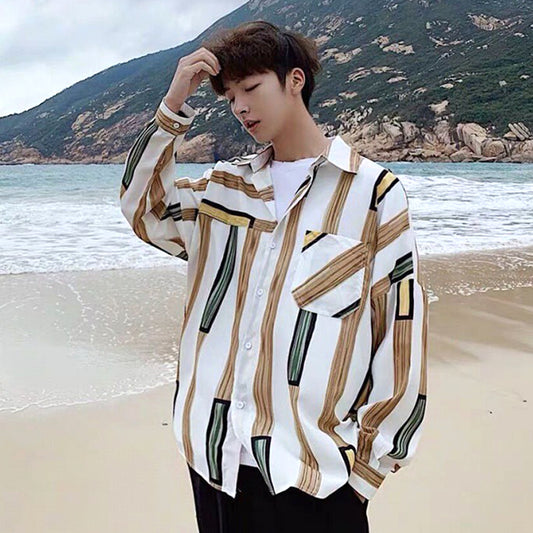 ウッドストライプシャツ