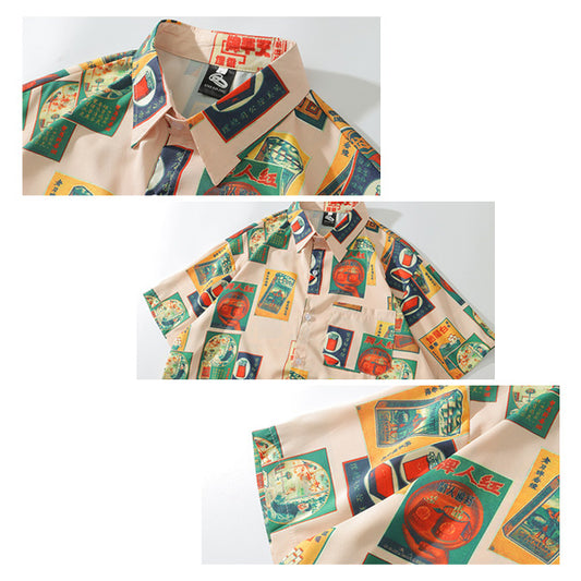 レトロポスターシャツ