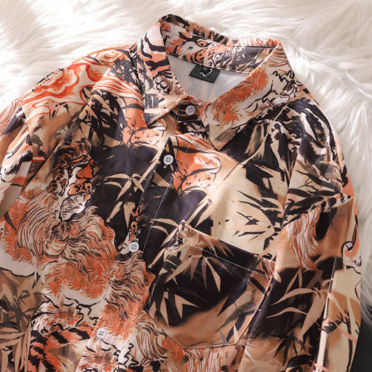 アジアンカクレタイガーシャツ